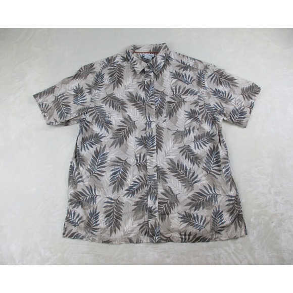 Columbia Other - Columbia‎ Shirt Mens 2XL XXL Brown Floral Button Up Outdoor Camp Casual